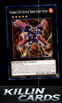 1st Edition Number C105: Battlin' Boxer Comet Cestus LD10-EN043 YuGiOh Common Le