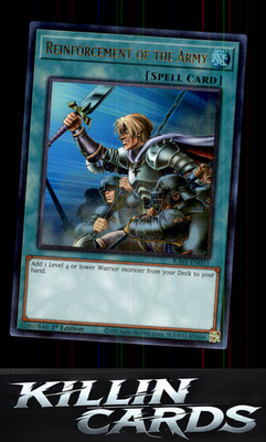 1st Edition Reinforcement of the Army DASA-EN053 YuGiOh Super Rare Dark Saviors