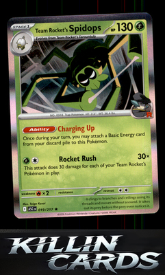 Team Rocket's Spidops 019/217 Pokemon Rare ME: Ascended Heroes Card NM