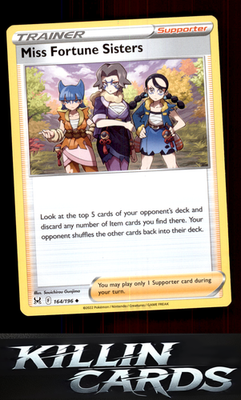 Miss Fortune Sisters 164/196 Pokemon Uncommon SWSH11: Lost Origin Card NM