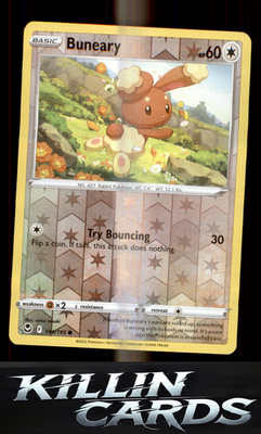 Reverse Holofoil Buneary 144/195 Pokemon Common SWSH12: Silver Tempest Card NM