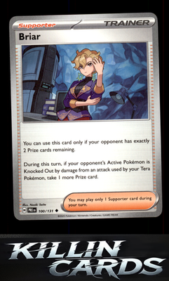 Briar 100/131 Pokemon Uncommon SV: Prismatic Evolutions Card NM