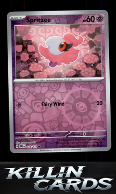 Reverse Holofoil Spritzee 038/131 Pokemon Common SV: Prismatic Evolutions Card N