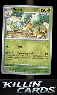 Reverse Holofoil Grotle - 011/162 011/162 Pokemon Common SV05: Temporal Forces C