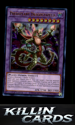 1st Edition Predaplant Dragostapelia RA01-EN027 YuGiOh Super Rare 25th Anniversa