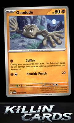 Geodude 074/165 Pokemon Common SV: Scarlet & Violet 151 Card NM