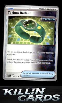 Techno Radar 130/131 Pokemon Uncommon SV: Prismatic Evolutions Card NM