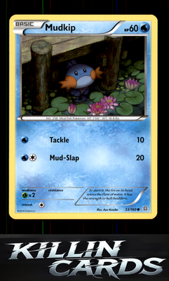 Mudkip 33/160 Pokemon Common XY - Primal Clash Card NM