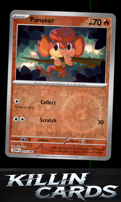 Reverse Holofoil Pansear 014/086 Pokemon Common SV: White Flare Card NM