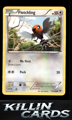 Fletchling 113/146 Pokemon Common XY Base Set Card LP