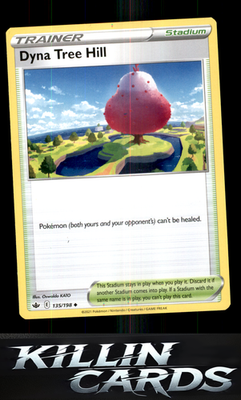 Dyna Tree Hill 135/198 Pokemon Uncommon SWSH06: Chilling Reign Card NM