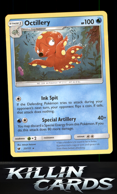 Octillery 23/111 Pokemon Rare SM - Crimson Invasion Card NM