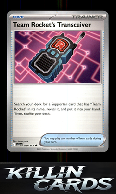 Team Rocket's Transceiver - 209/217 209/217 Pokemon Uncommon ME: Ascended Heroes