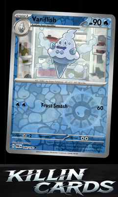 Reverse Holofoil Vanillish - 044/182 044/182 Pokemon Common SV04: Paradox Rift C