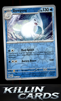 Reverse Holofoil Dewgong 087/165 Pokemon Uncommon SV: Scarlet & Violet 151 Card