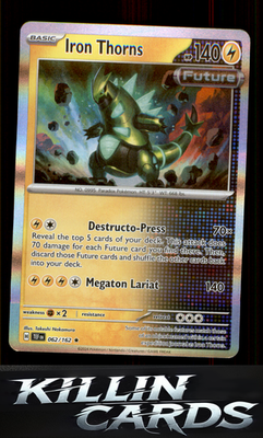 Iron Thorns 062/162 Pokemon Rare SV05: Temporal Forces Card NM
