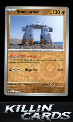 Reverse Holofoil Stonjourner 121/198 Pokemon Uncommon SV01: Scarlet & Violet Bas