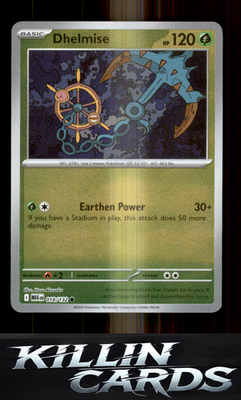 Reverse Holofoil Dhelmise 018/132 Pokemon Common ME01: Mega Evolution Card NM