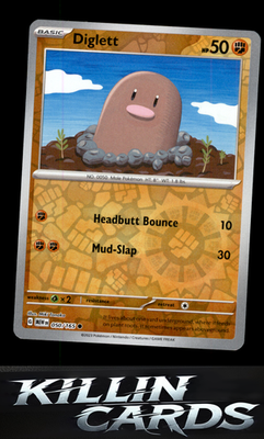 Diglett 050/165 Pokemon Common SV: Scarlet & Violet 151 Card NM
