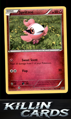 Spritzee 92/146 Pokemon Common XY Base Set Card NM