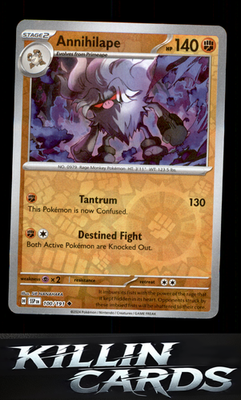 Reverse Holofoil Annihilape 100/191 Pokemon Uncommon SV08: Surging Sparks Card N