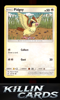 Pidgey (121) 121/181 Pokemon Common SM - Team Up Card LP