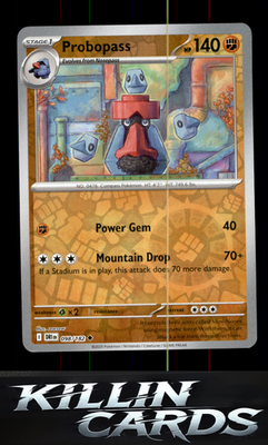 Reverse Holofoil Probopass 098/182 Pokemon Uncommon SV10: Destined Rivals Card N