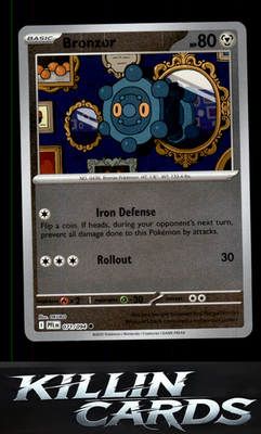 Reverse Holofoil Bronzor 071/094 Pokemon Common ME02: Phantasmal Flames Card NM