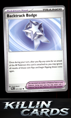 Backtrack Badge 074/084 Pokemon Uncommon ME05: Pitch Black Card NM