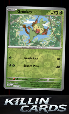Reverse Holofoil Grookey 014/167 Pokemon Common SV06: Twilight Masquerade Card N
