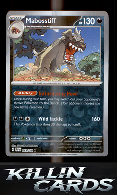Reverse Holofoil Mabosstiff - 063/091 063/091 Pokemon Rare SV: Paldean Fates Car