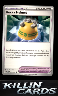 Rocky Helmet 193/198 Pokemon Uncommon SV01: Scarlet & Violet Base Set Card NM