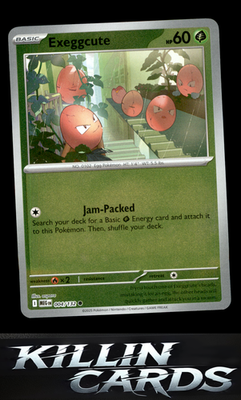 Reverse Holofoil Exeggcute 004/132 Pokemon Common ME01: Mega Evolution Card NM