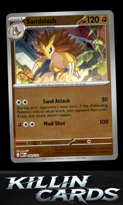 Reverse Holofoil Sandslash 069/132 Pokemon Common ME01: Mega Evolution Card NM