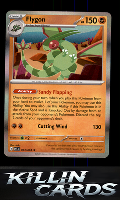 Flygon - 053/094 053/094 Pokemon Rare ME02: Phantasmal Flames Card NM