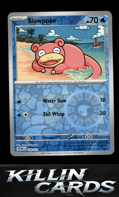 Reverse Holofoil Slowpoke 018/131 Pokemon Common SV: Prismatic Evolutions Card N