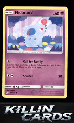 Nidoran F 54/181 Pokemon Common SM - Team Up Card NM