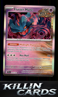Flutter Mane 078/162 Pokemon Rare SV05: Temporal Forces Card NM