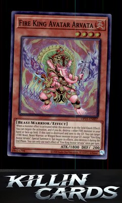 Fire King Avatar Arvata OP25-EN007 YuGiOh Super Rare OTS Tournament Pack 25 Card