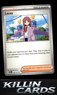 Lacey - 114/131 114/131 Pokemon Uncommon SV: Prismatic Evolutions Card NM