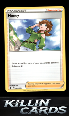 Honey 142/198 Pokemon Uncommon SWSH06: Chilling Reign Card NM