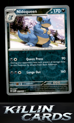 Reverse Holofoil Nidoqueen 031/165 Pokemon Uncommon SV: Scarlet & Violet 151 Car