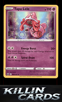 Tapu Lele 064/159 Pokemon Holo Rare SWSH: Crown Zenith Card NM