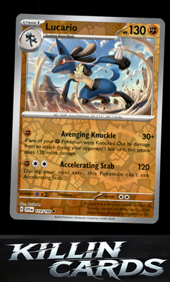 Reverse Holofoil Lucario - 114/198 114/198 Pokemon Uncommon SV01: Scarlet & Viol