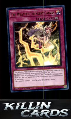 1st Edition The Weather Thundery Canvas MGED-EN100 YuGiOh Rare Maximum Gold: El