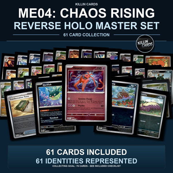 Pokemon TCG ME04: Chaos Rising Reverse Holo Master Set 61 Reverse Holo Card