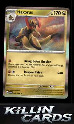 Haxorus 046/064 Pokemon Rare SV: Shrouded Fable Card NM