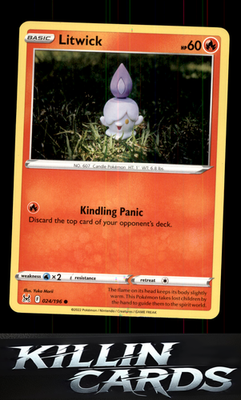 Litwick 024/196 Pokemon Common SWSH11: Lost Origin Card NM