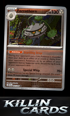 Reverse Holofoil Ferrothorn 063/086 Pokemon Uncommon ME04: Chaos Rising Card NM