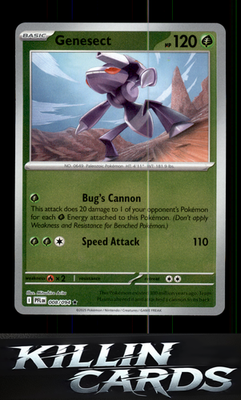 Reverse Holofoil Genesect 008/094 Pokemon Rare ME02: Phantasmal Flames Card NM